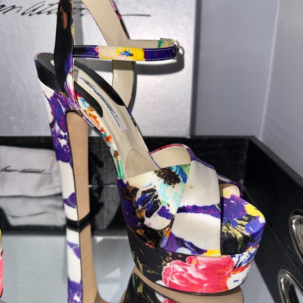 BRIAN ATWOOD MADISON FLOWER PRINT SANDALS - Picture 8 of 13